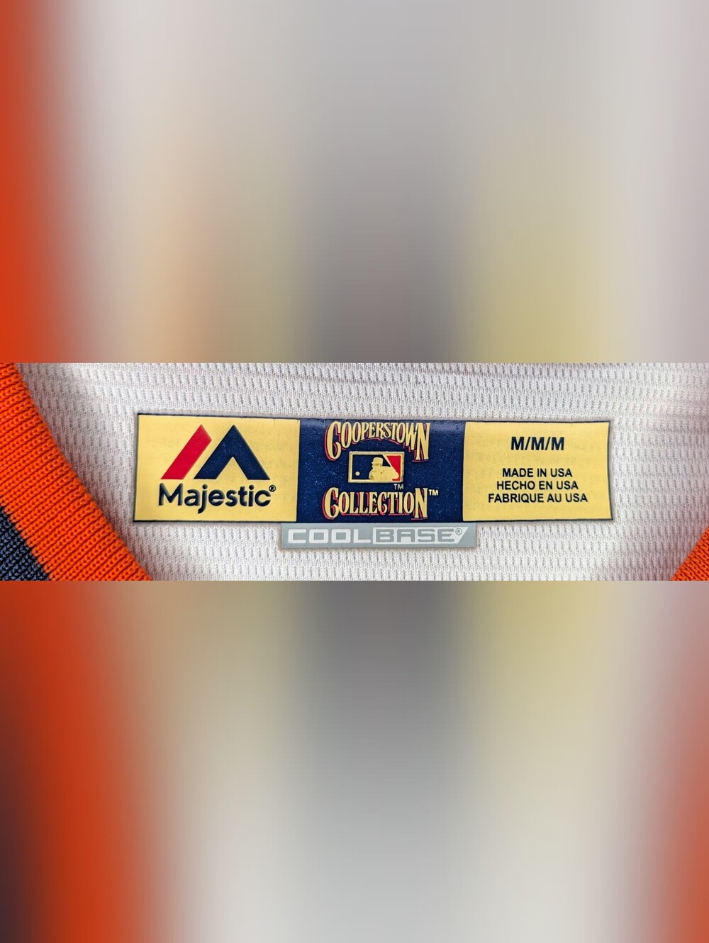 Vintage 1990s Majestic Houston Astros Tequila Sunrise Jersey Cooperstown - Picture 4 of 4